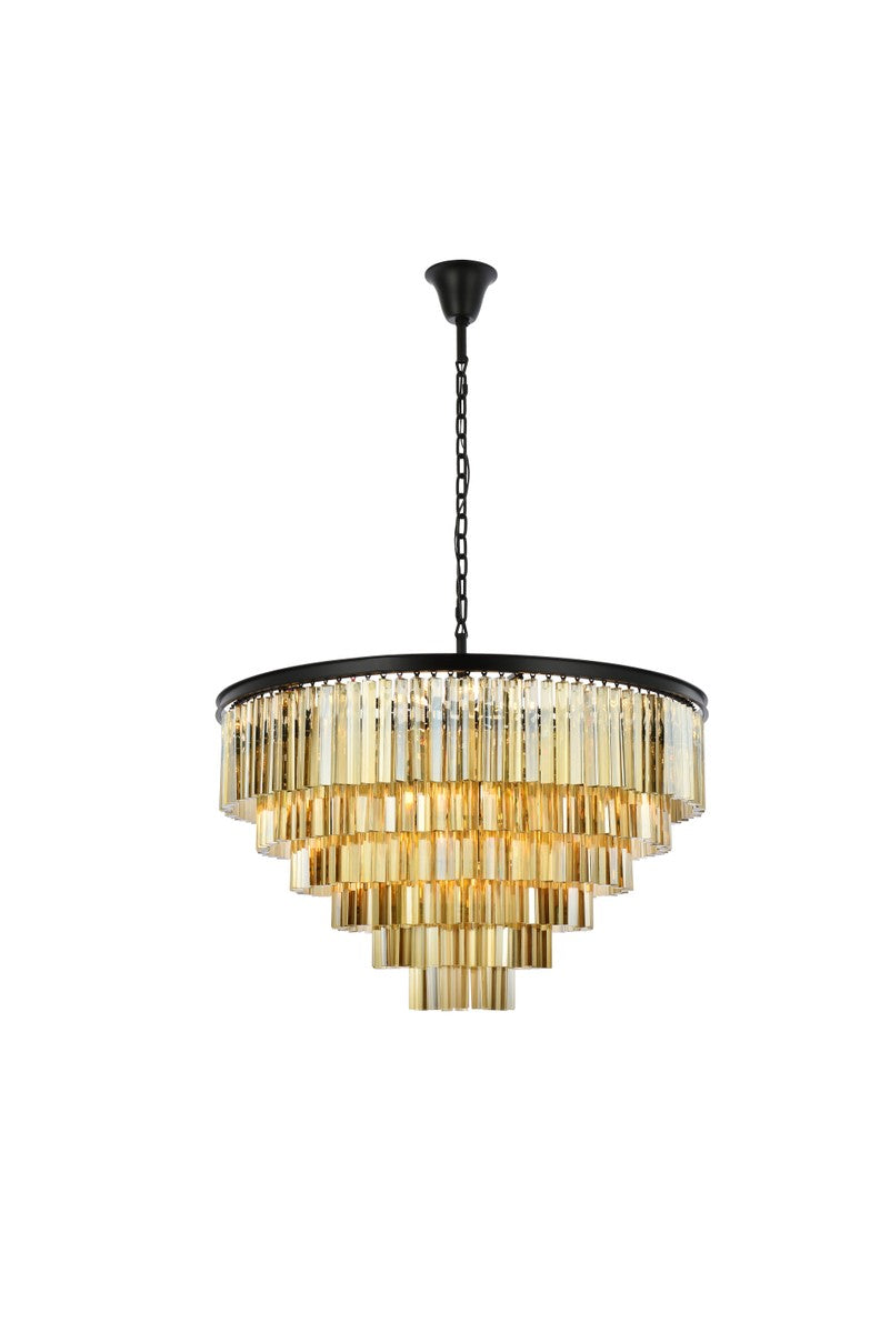 Sydney 33 Light Chandelier in Matte Black - available from The Lighting Shoppe, trusted by Canadian homeowners