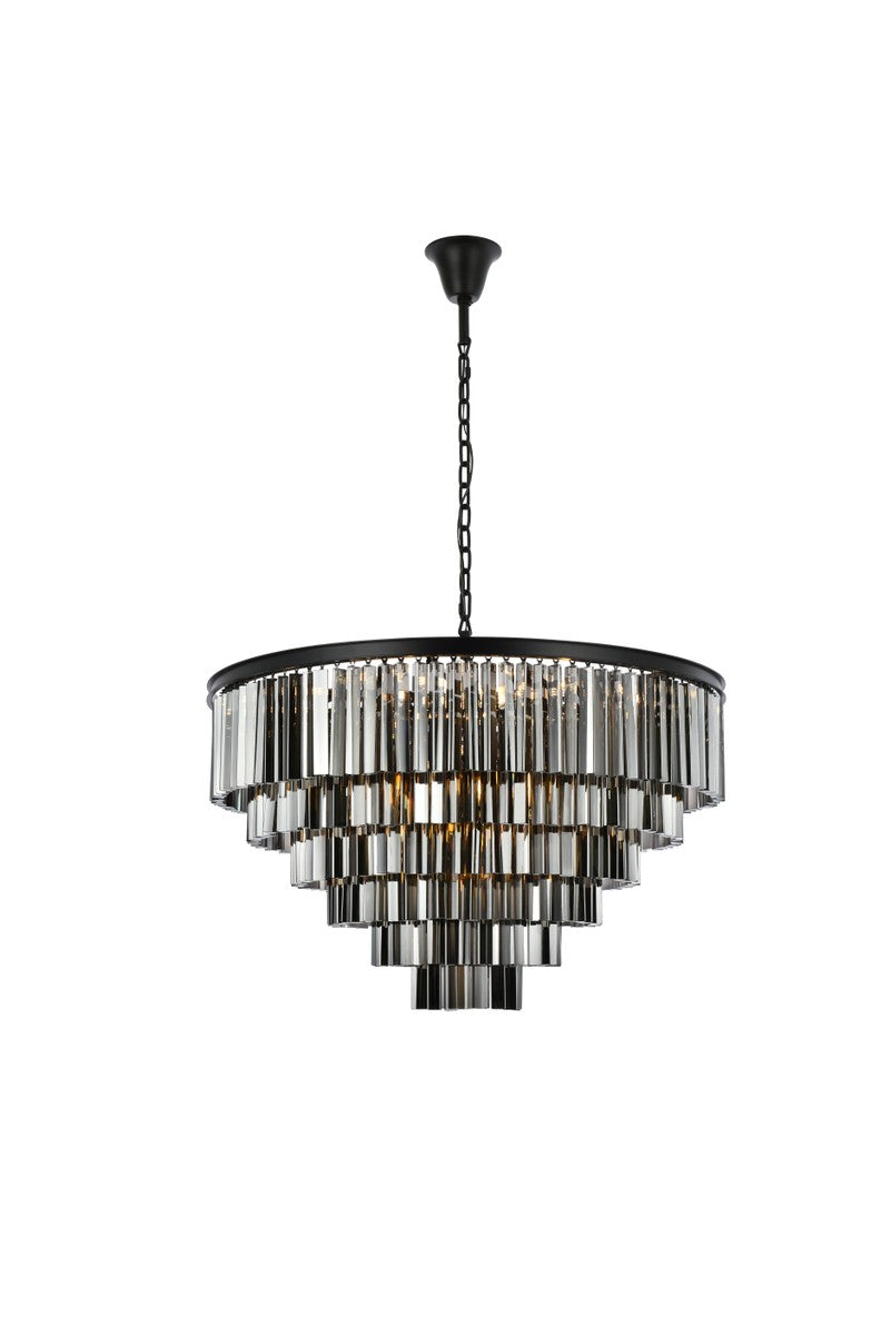 Sydney 33 Light Chandelier in Matte Black - available from The Lighting Shoppe, trusted by Canadian homeowners