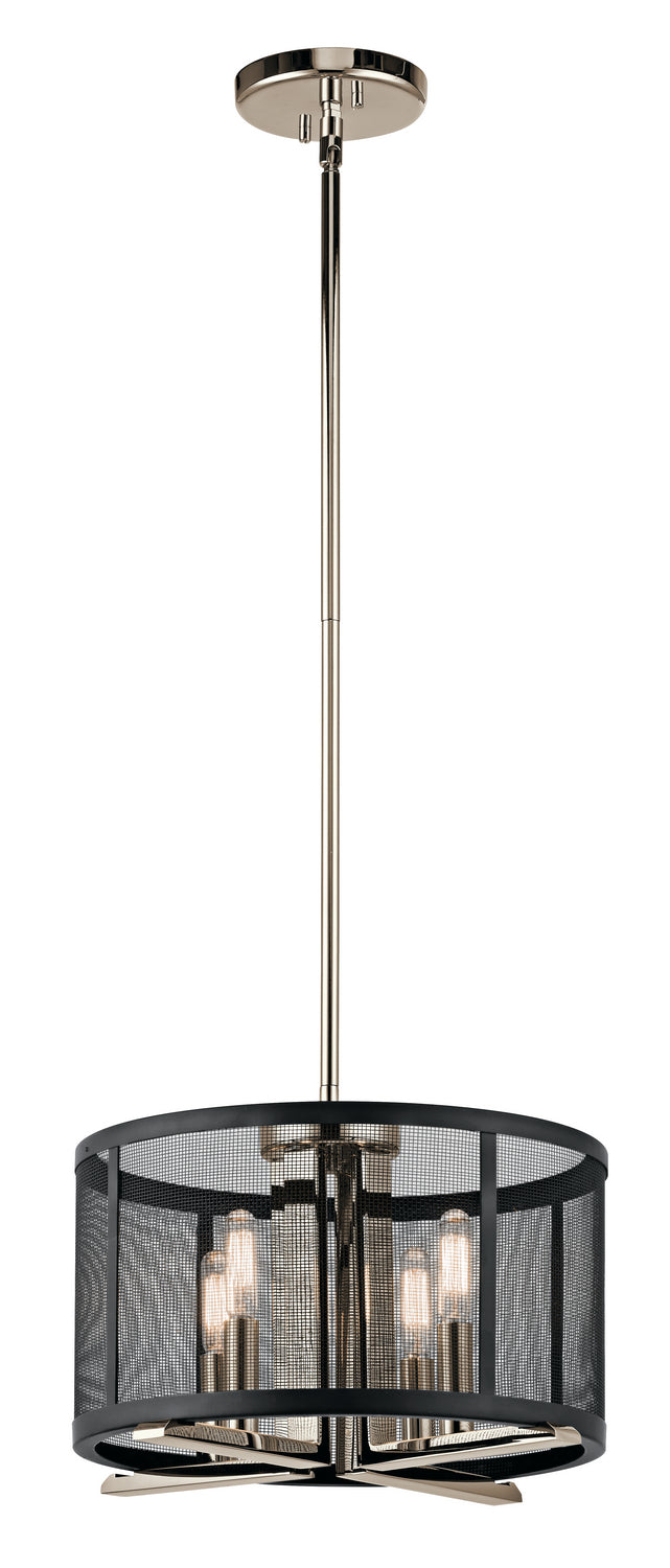 Kichler Canada - 43713PN - Four Light Pendant/Semi Flush - Titus - Polished Nickel