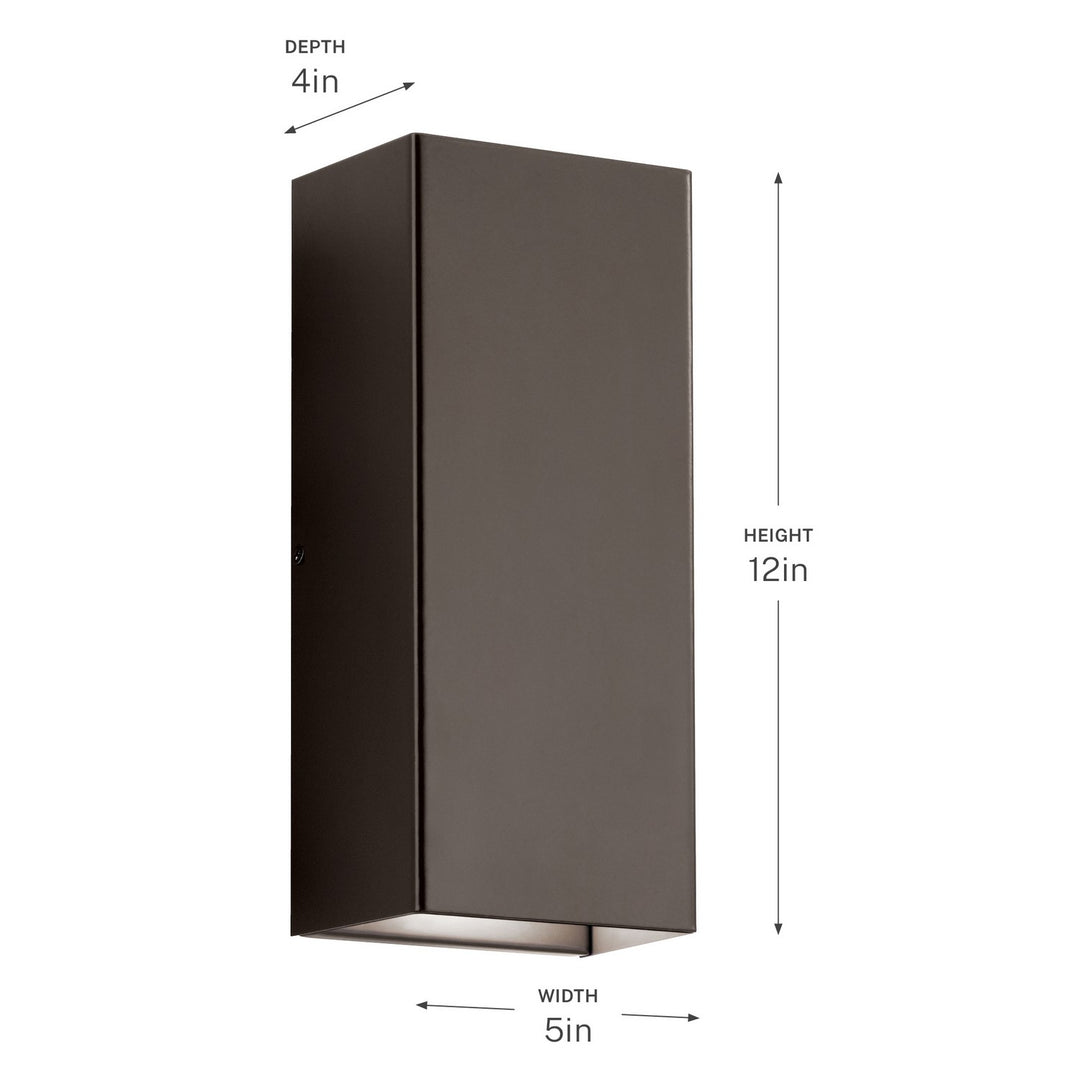 Kichler Canada - 49551AZLED - LED Outdoor Wall Mount - Walden - Architectural Bronze