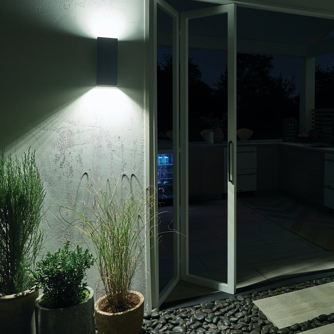 Kichler Canada - 49551BKTLED - LED Outdoor Wall Mount - Walden - Textured Black