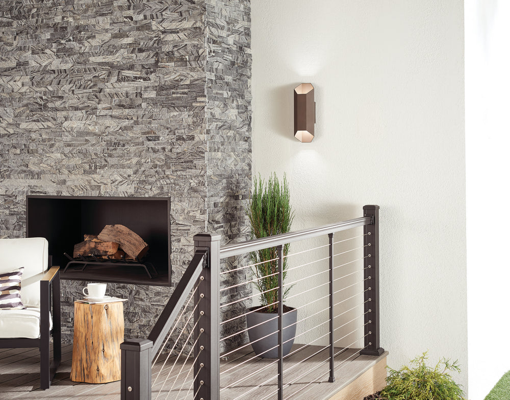 Kichler Canada - 49608AZTLED - LED Outdoor Wall Mount - Estella - Textured Architectural Bronze