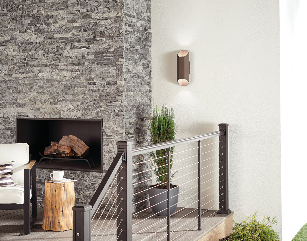 Kichler Canada - 49608AZTLED - LED Outdoor Wall Mount - Estella - Textured Architectural Bronze