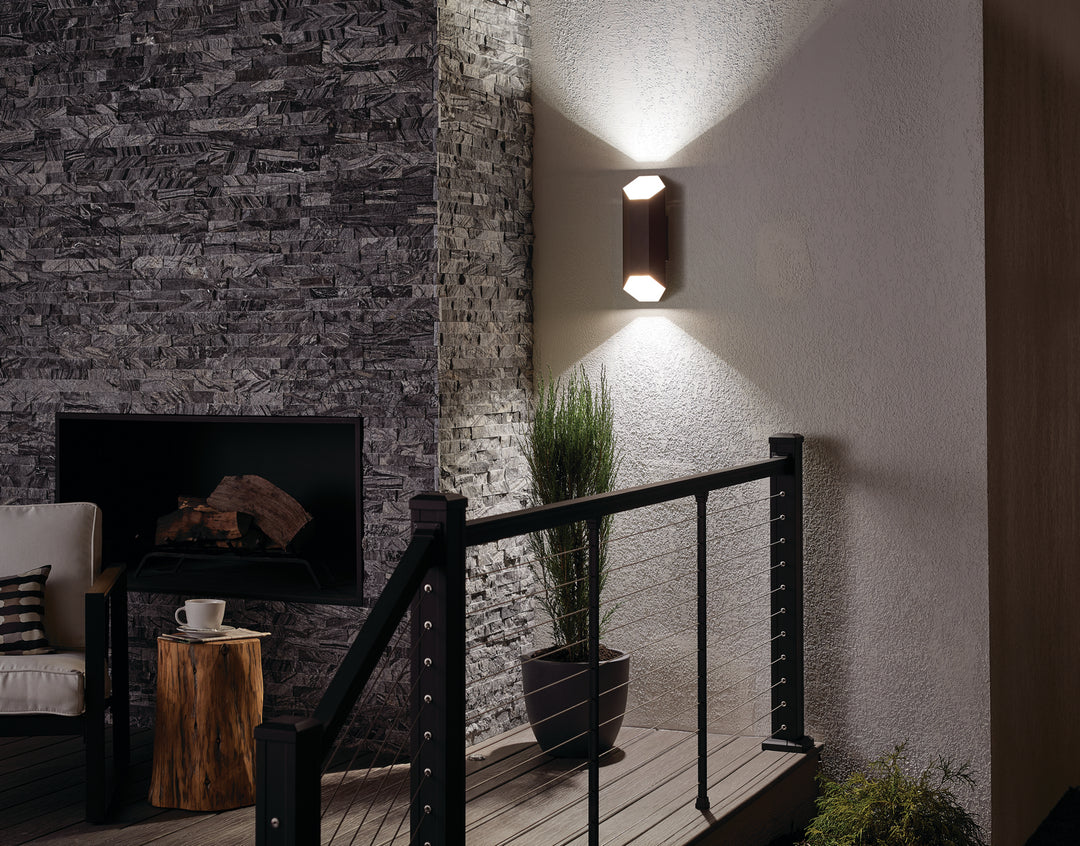 Kichler Canada - 49608AZTLED - LED Outdoor Wall Mount - Estella - Textured Architectural Bronze