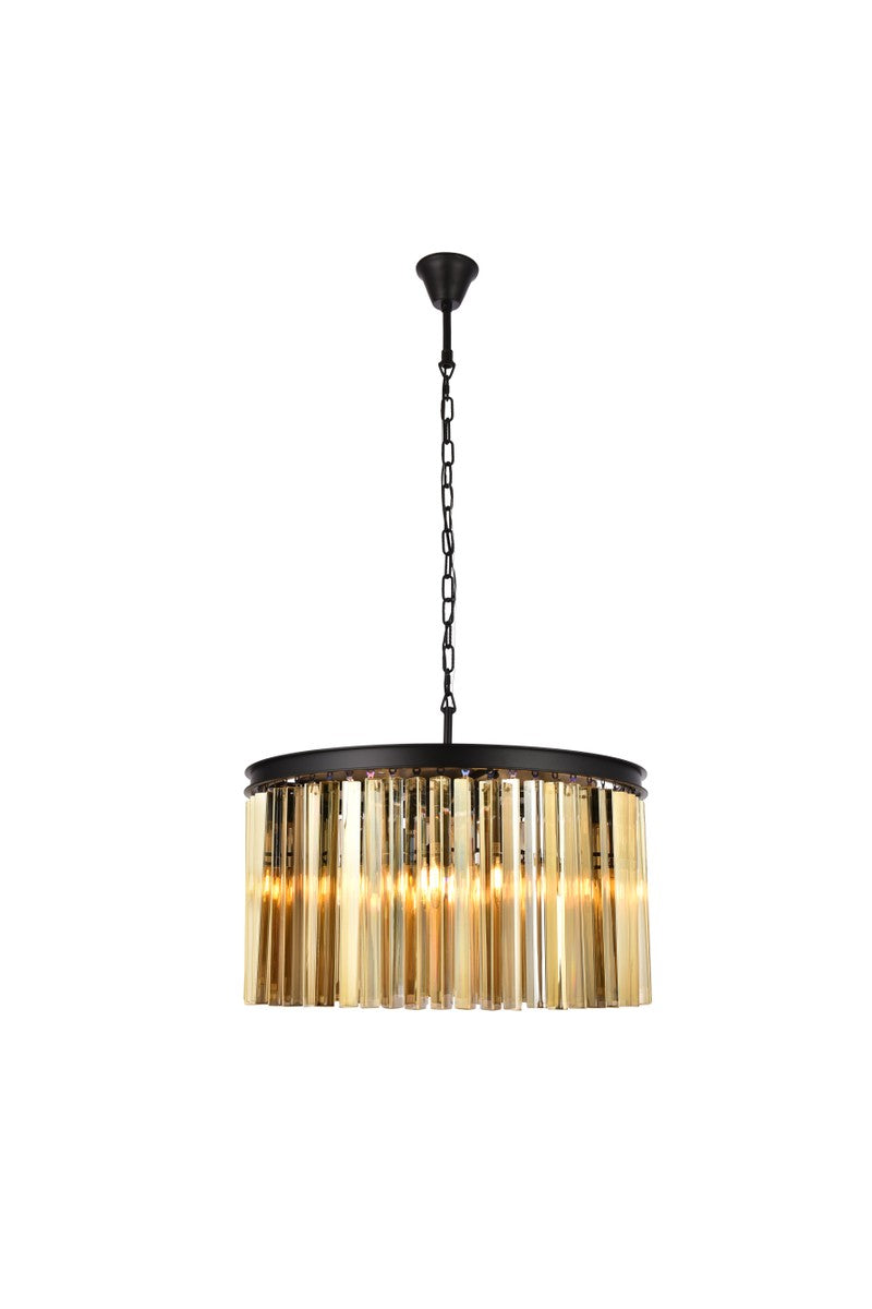 Sydney Eight Light Chandelier in Matte Black - available from The Lighting Shoppe, trusted by Canadian homeowners