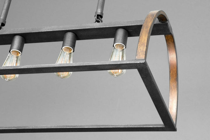 Progress Canada - P4720-71 - Four Light Island Pendant - Trestle - Gilded Iron
