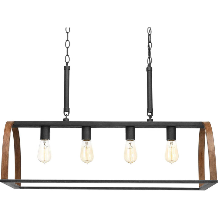Progress Canada - P4720-71 - Four Light Island Pendant - Trestle - Gilded Iron