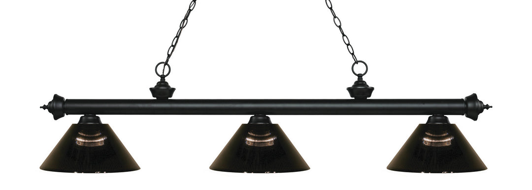 Z-Lite Canada - 200-3MB-ARS - Three Light Billiard - Riviera - Matte Black
