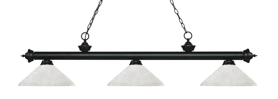 Z-Lite Canada - 200-3MB-AWL14 - Three Light Billiard - Riviera - Matte Black