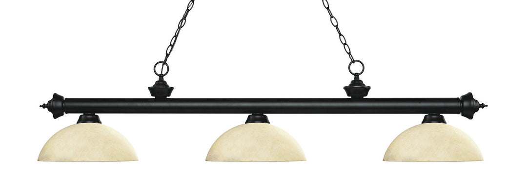 Z-Lite Canada - 200-3MB-DGM14 - Three Light Billiard - Riviera - Matte Black