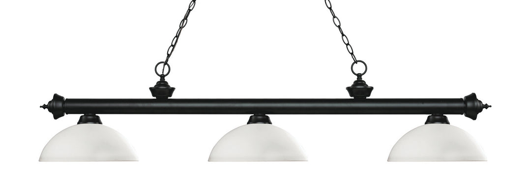 Z-Lite Canada - 200-3MB-DMO14 - Three Light Billiard - Riviera - Matte Black
