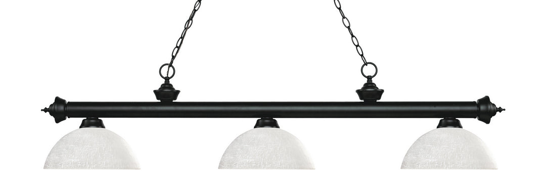 Z-Lite Canada - 200-3MB-DWL14 - Three Light Billiard - Riviera - Matte Black