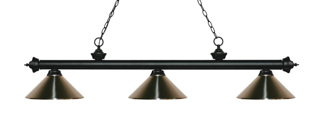 Z-Lite Canada - 200-3MB-MBN - Three Light Billiard - Riviera - Matte Black
