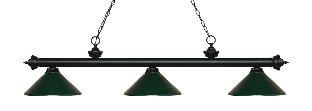 Z-Lite Canada - 200-3MB-MDG - Three Light Billiard - Riviera - Matte Black