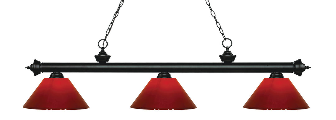Z-Lite Canada - 200-3MB-PRD - Three Light Billiard - Riviera - Matte Black