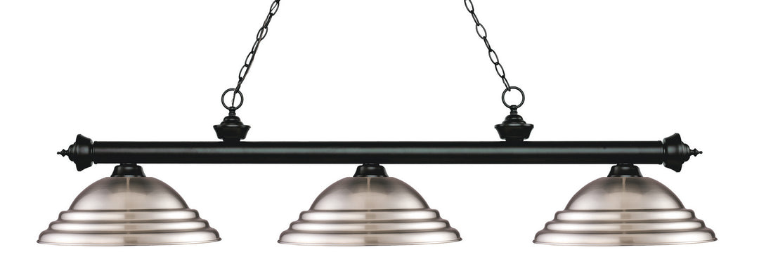 Z-Lite Canada - 200-3MB-SBN - Three Light Billiard - Riviera - Matte Black