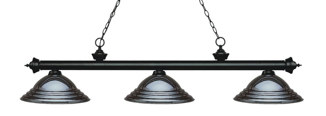 Z-Lite Canada - 200-3MB-SGM - Three Light Billiard - Riviera - Matte Black