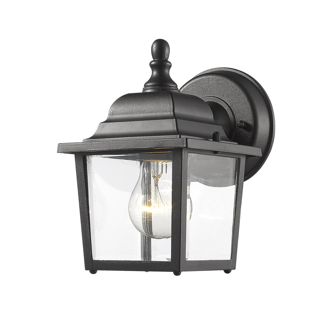 Waterdown One Light Outdoor Wall Light in Black - available from The Lighting Shoppe, trusted by Canadian homeowners