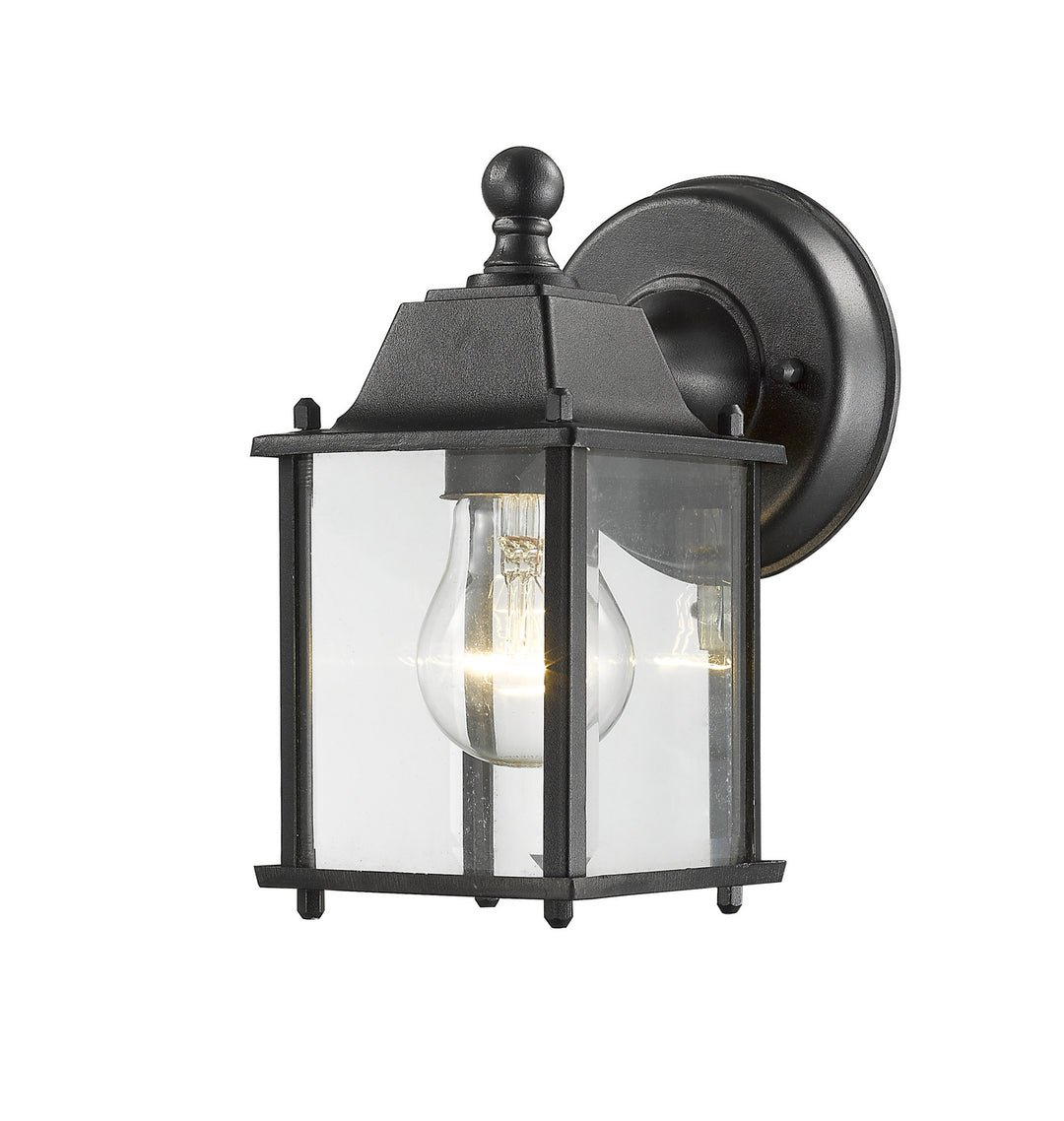Waterdown One Light Outdoor Wall Light in Black - available from The Lighting Shoppe, trusted by Canadian homeowners