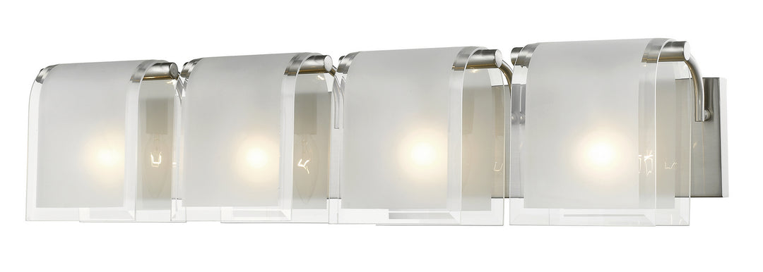 Zephyr Four Light Vanity in Brushed Nickel - available from The Lighting Shoppe, trusted by Canadian homeowners