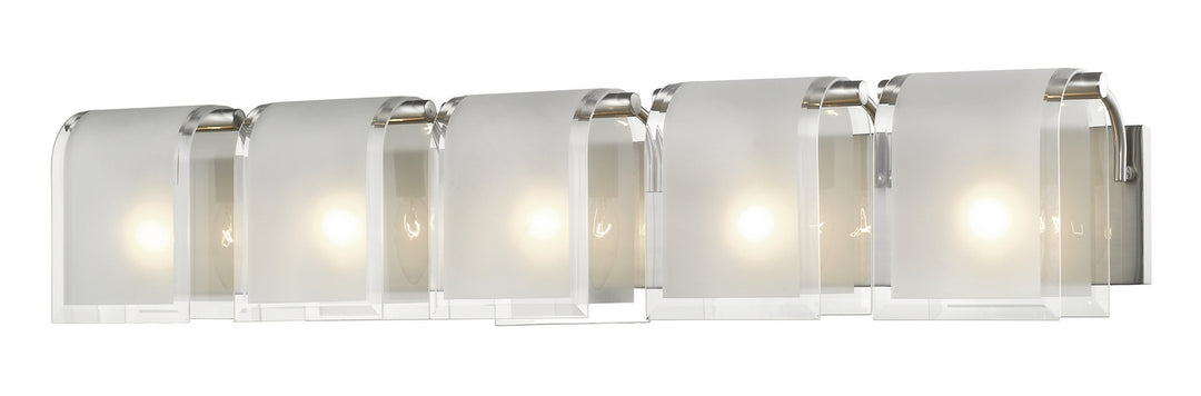 Zephyr Five Light Vanity in Brushed Nickel - available from The Lighting Shoppe, trusted by Canadian homeowners