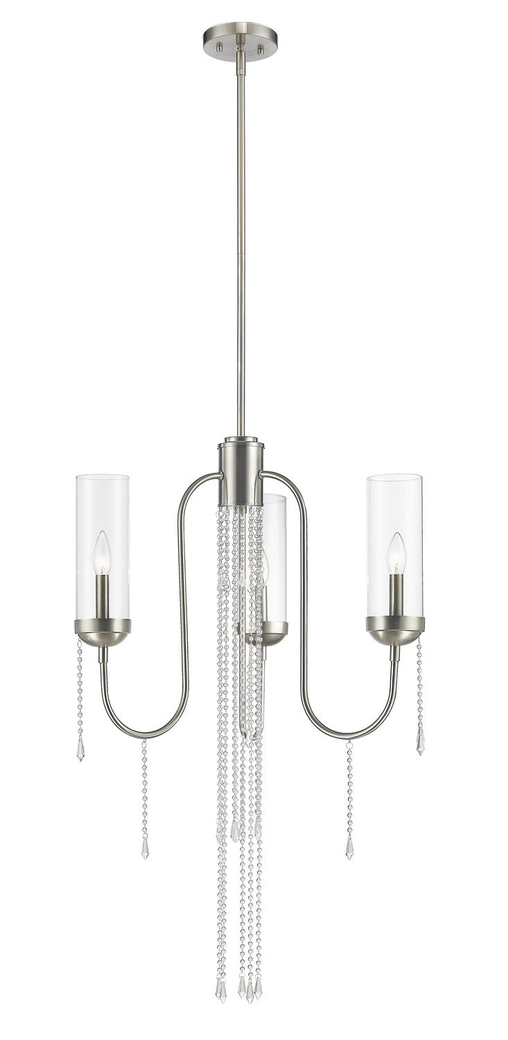 Z-Lite Canada - 433-3BN - Three Light Chandelier - Siena - Brushed Nickel