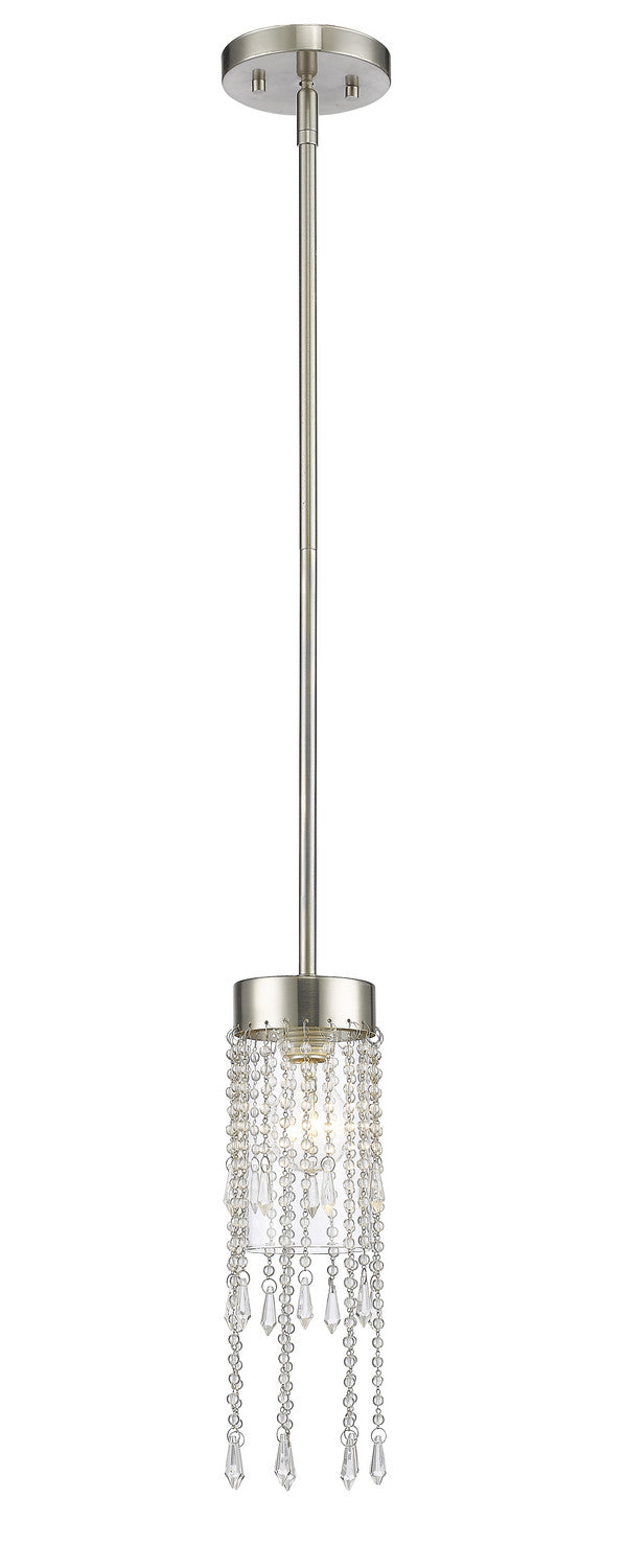 Siena One Light Pendant in Brushed Nickel - available from The Lighting Shoppe, trusted by Canadian homeowners