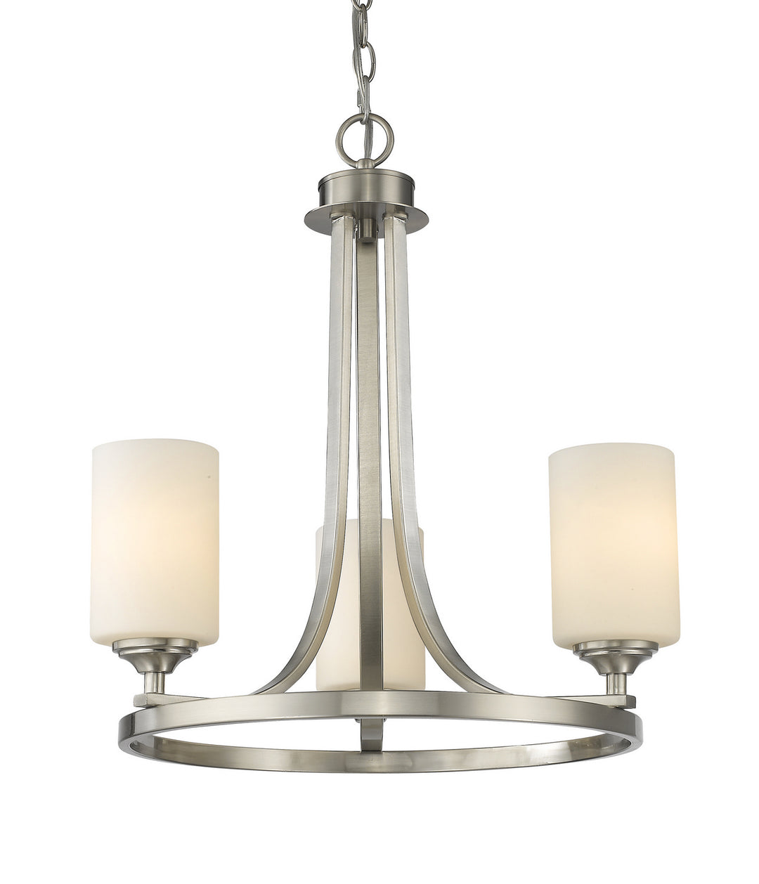 Z-Lite Canada - 435-3BN - Three Light Chandelier - Bordeaux - Brushed Nickel