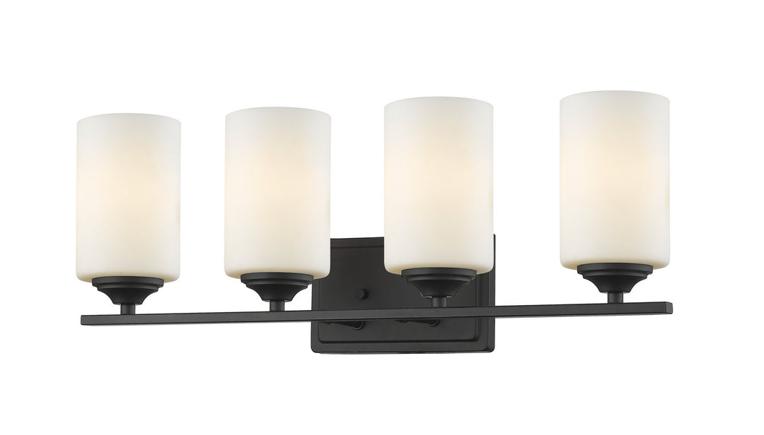 Bordeaux Four Light Vanity in Bronze - available from The Lighting Shoppe, trusted by Canadian homeowners