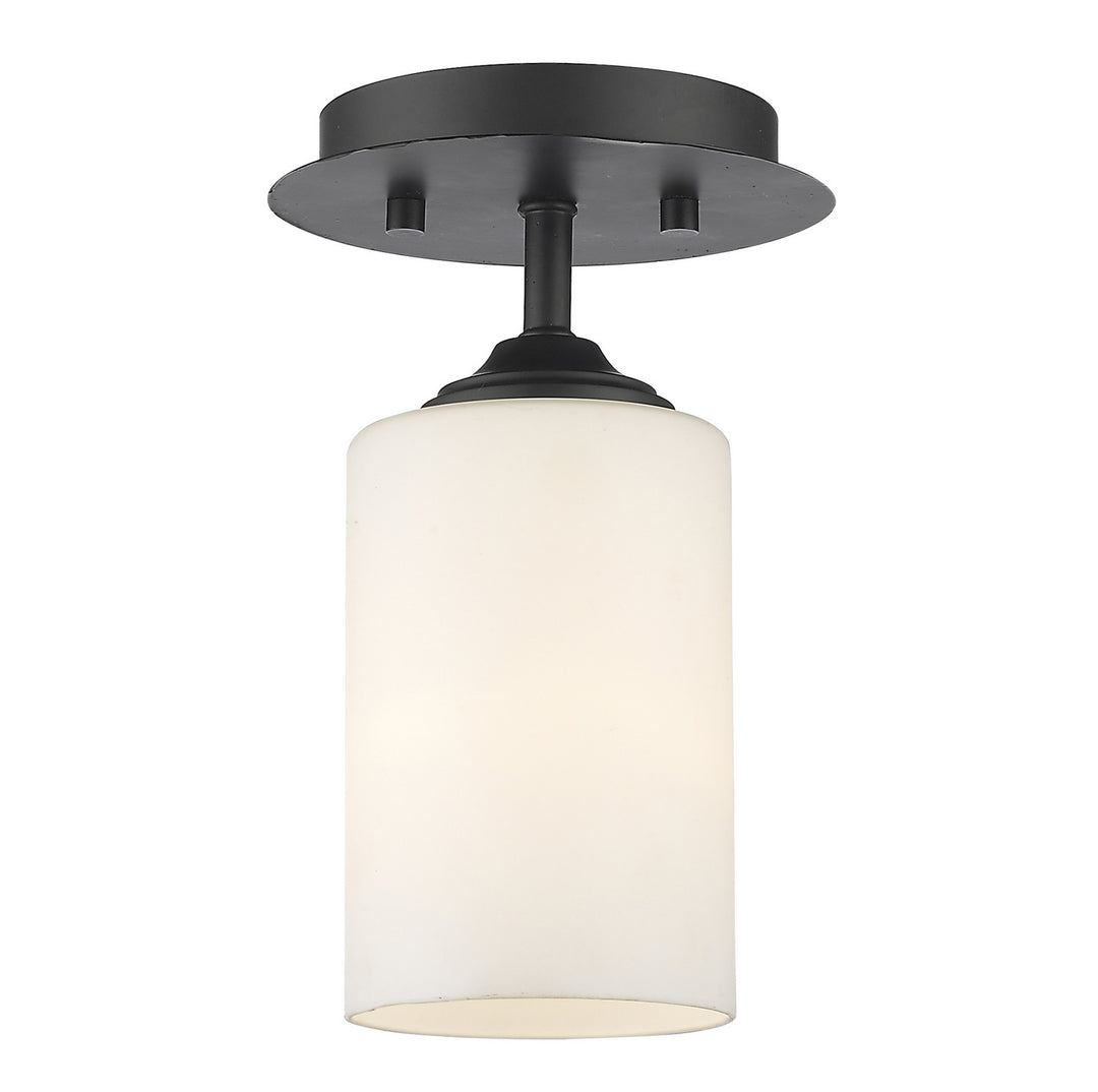 Bordeaux One Light Flush Mount in Bronze - available from The Lighting Shoppe, trusted by Canadian homeowners