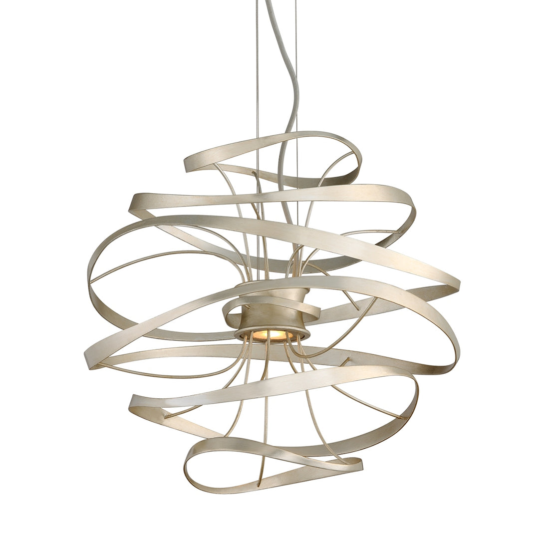 Corbett Lighting Canada - 213-41-SL/SS - LED Chandelier - Calligraphy - Silver Leaf Polished Stainless