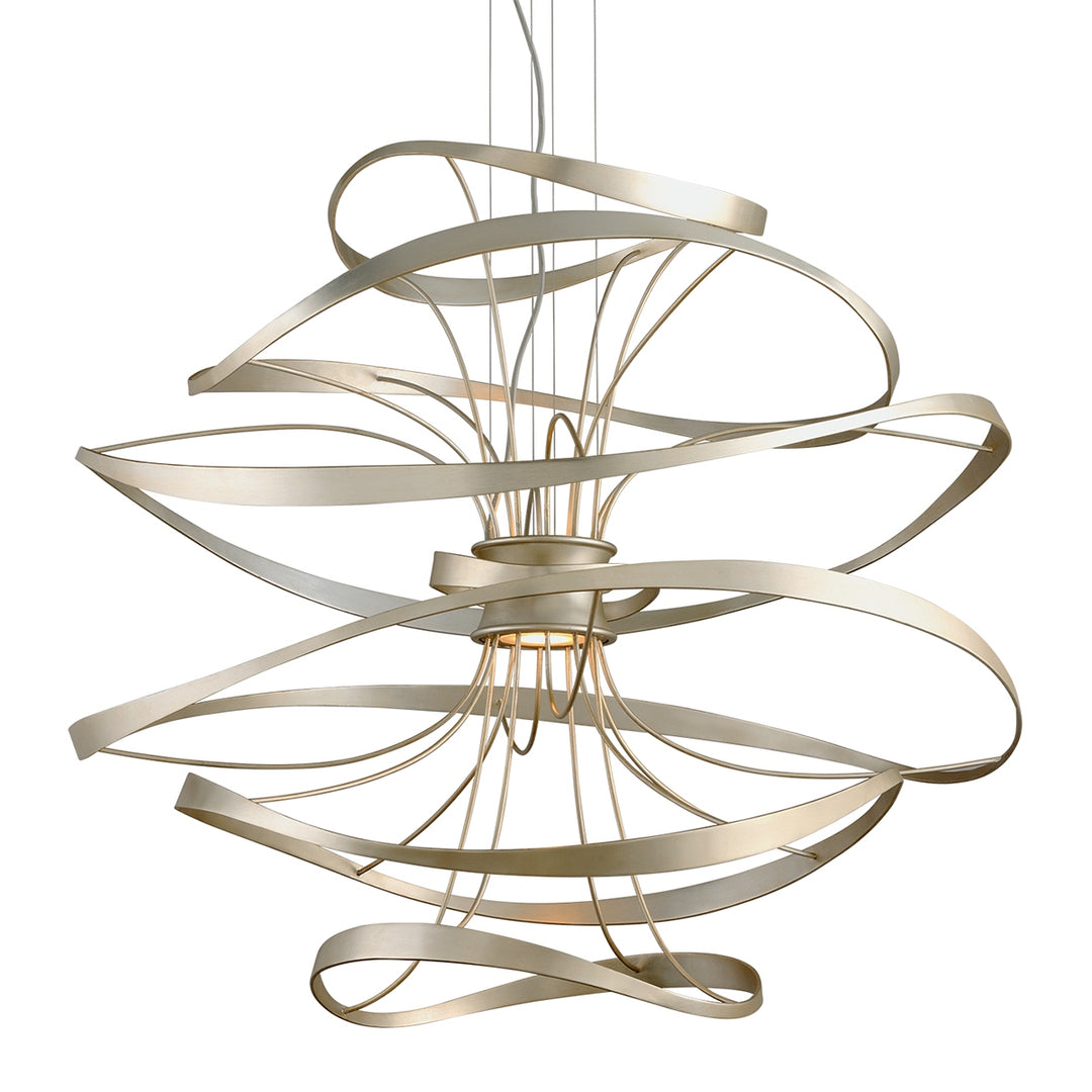 Corbett Lighting Canada - 213-44-SL/SS - LED Chandelier - Calligraphy - Silver Leaf