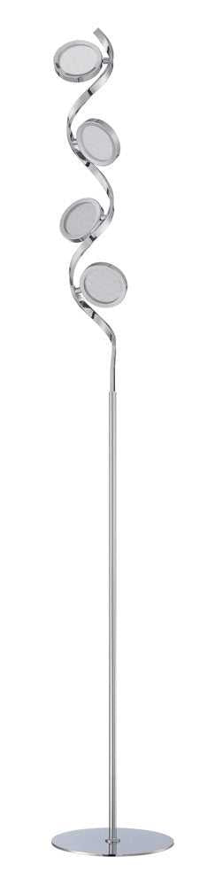 Milan LED Floor Lamp in Chrome Kendal Canada