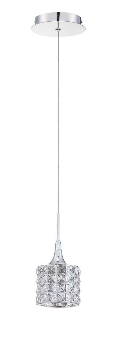 Lustra One Light Pendant in Chrome Kendal Canada