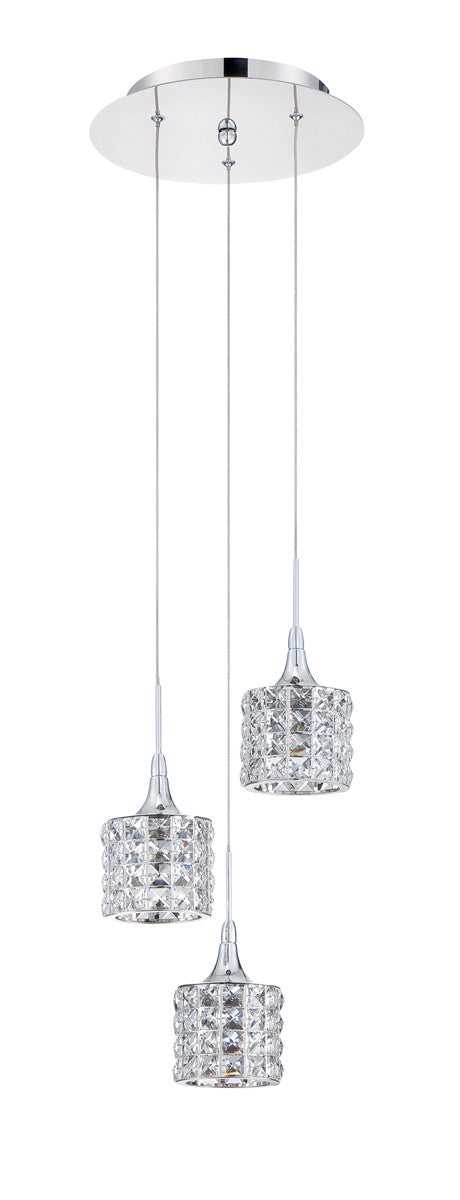 Lustra Three Light Pan in Chrome Kendal Canada