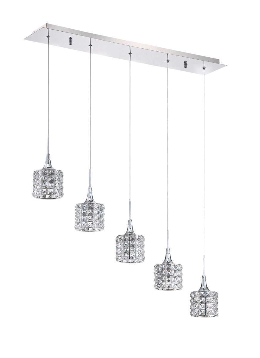 Lustra Five Light Bar in Chrome Kendal Canada