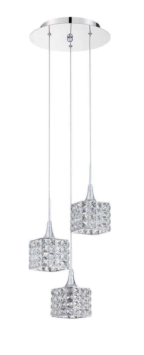 Shimera Three Light Pan in Chrome Kendal Canada