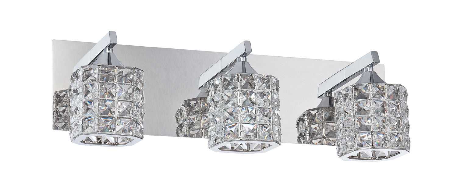 Shimera Three Light Bath in Chrome by | The Lighting Shoppe Canada ...
