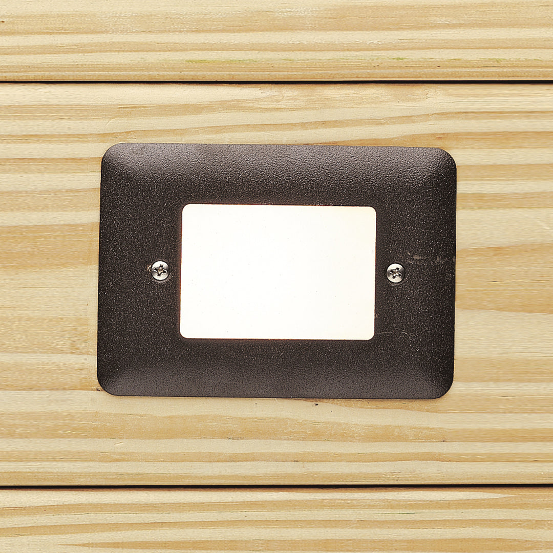 LED Step Light in Textured Architectural Bronze - available from The Lighting Shoppe, trusted by Canadian homeowners