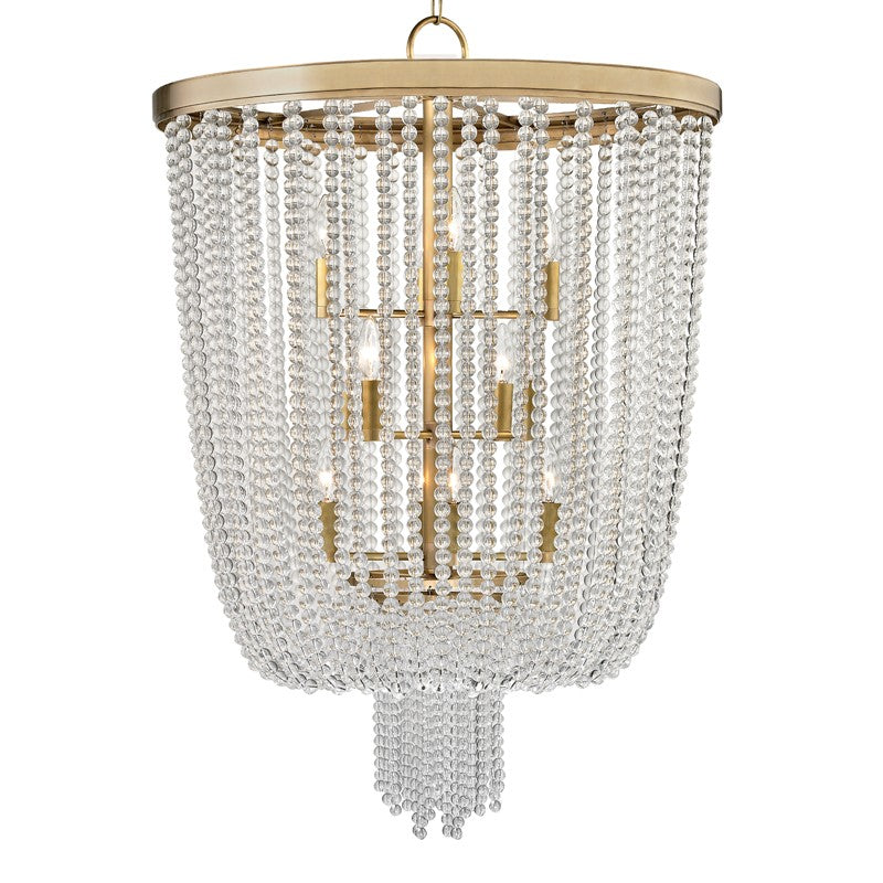 Royalton 12 Light Chandelier in Aged Brass - available from The Lighting Shoppe, trusted by Canadian homeowners