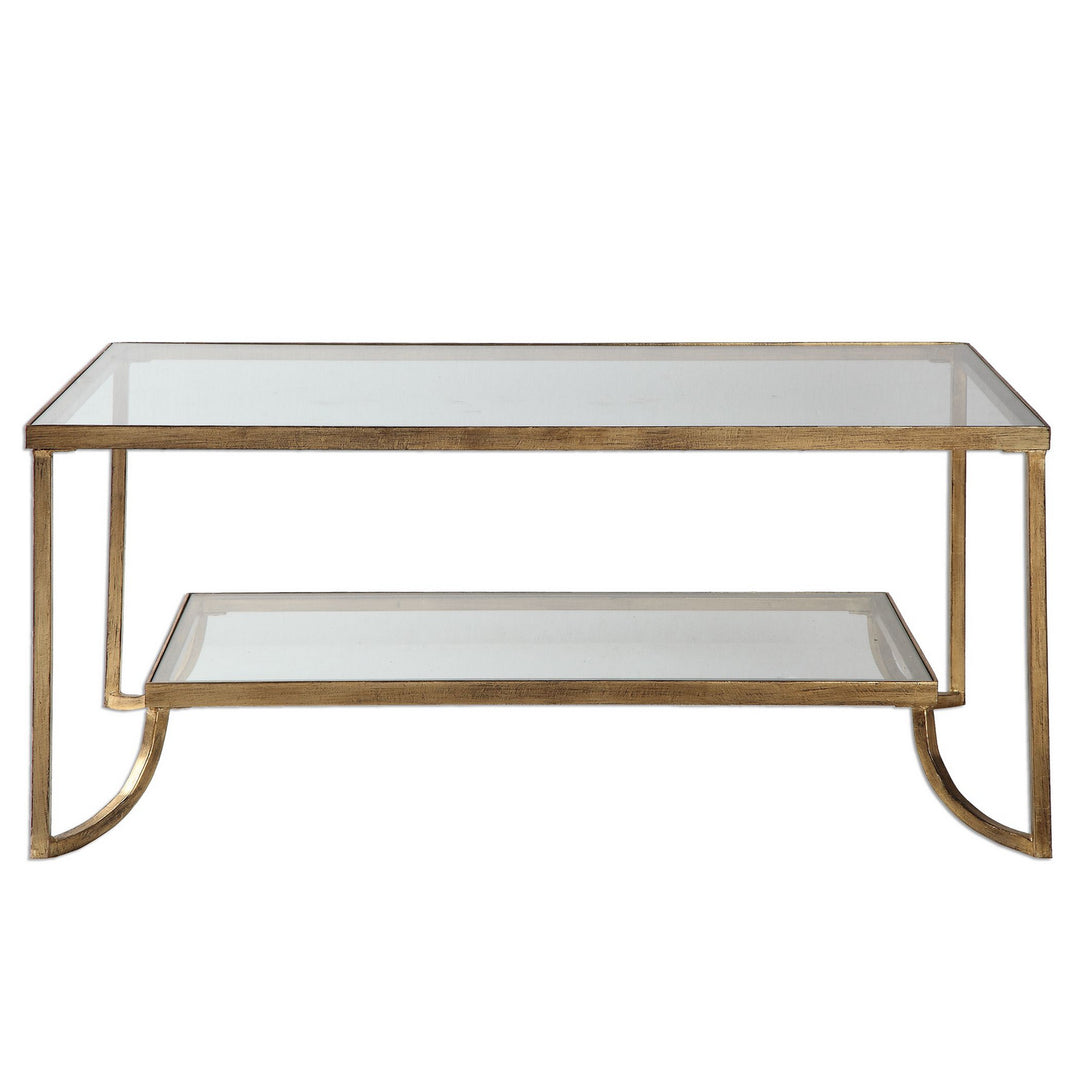 Katina Coffee Table in Antique Gold - available from The Lighting Shoppe, trusted by Canadian homeowners