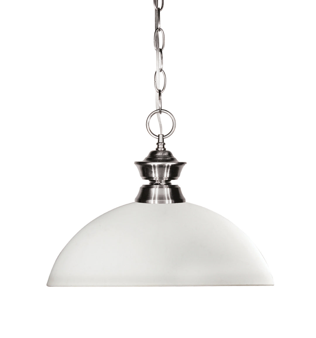 Shark One Light Pendant in Brushed Nickel - available from The Lighting Shoppe, trusted by Canadian homeowners