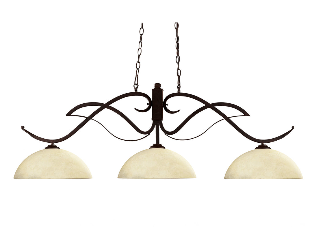 Z-Lite Canada - 126BRZ-DGM14 - Three Light Billiard - Phoenix - Bronze