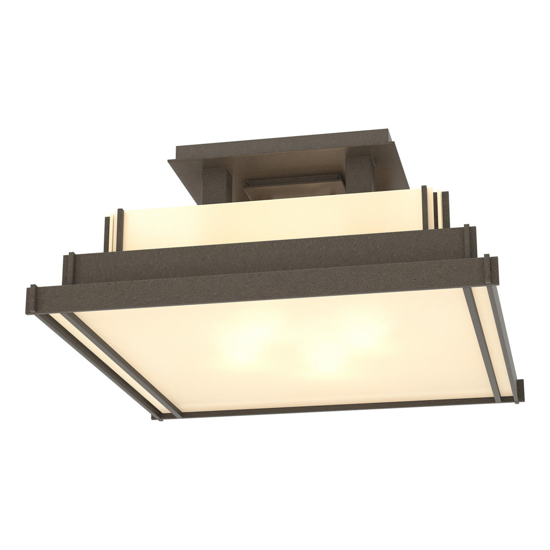 Hubbardton Forge Canada - 123705-SKT-07-BB0416 - Four Light Semi-Flush Mount - Steppe - Coastal Dark Smoke