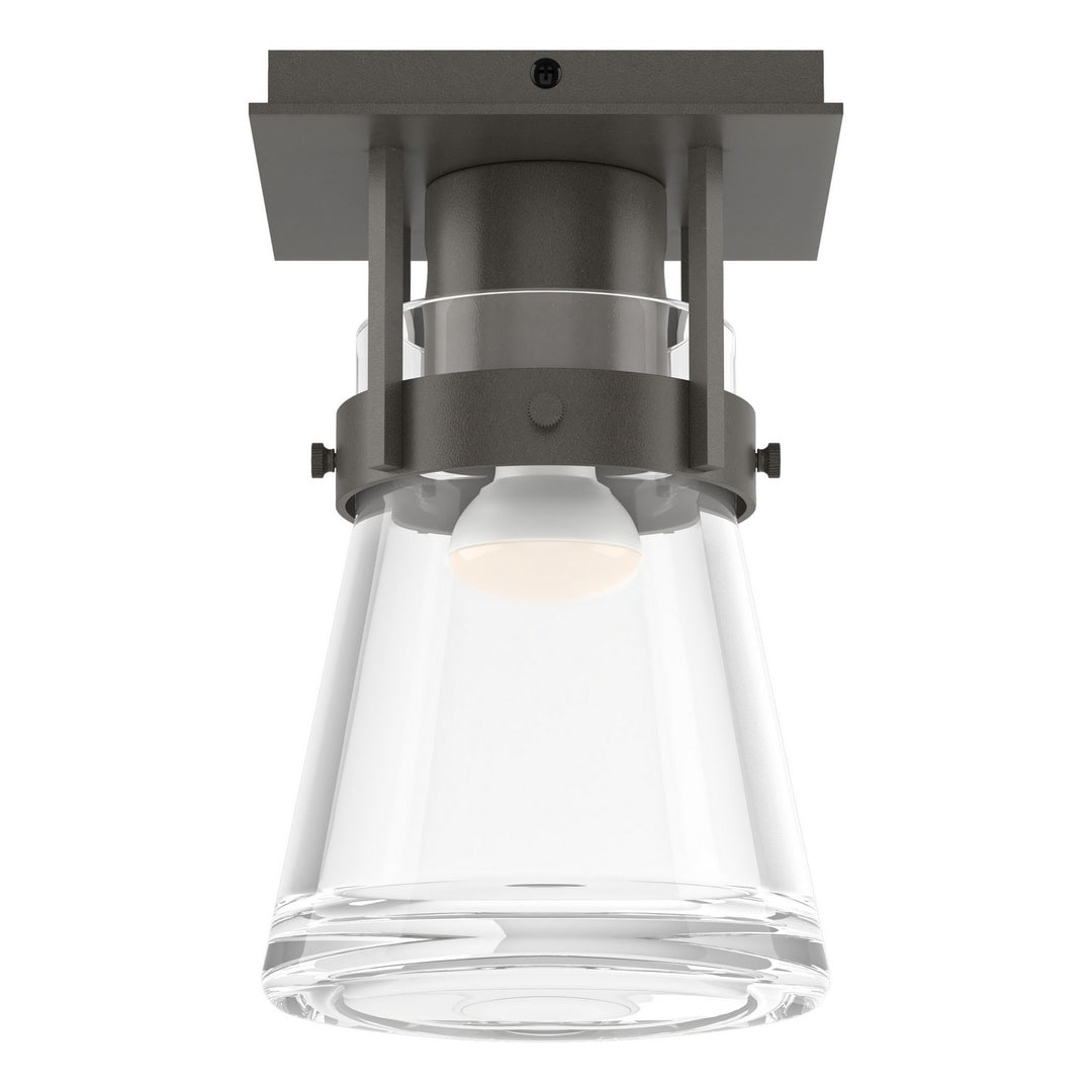 Hubbardton Forge Canada - 128705-SKT-07-ZM0467 - One Light Semi-Flush Mount - Erlenmeyer - Dark Smoke