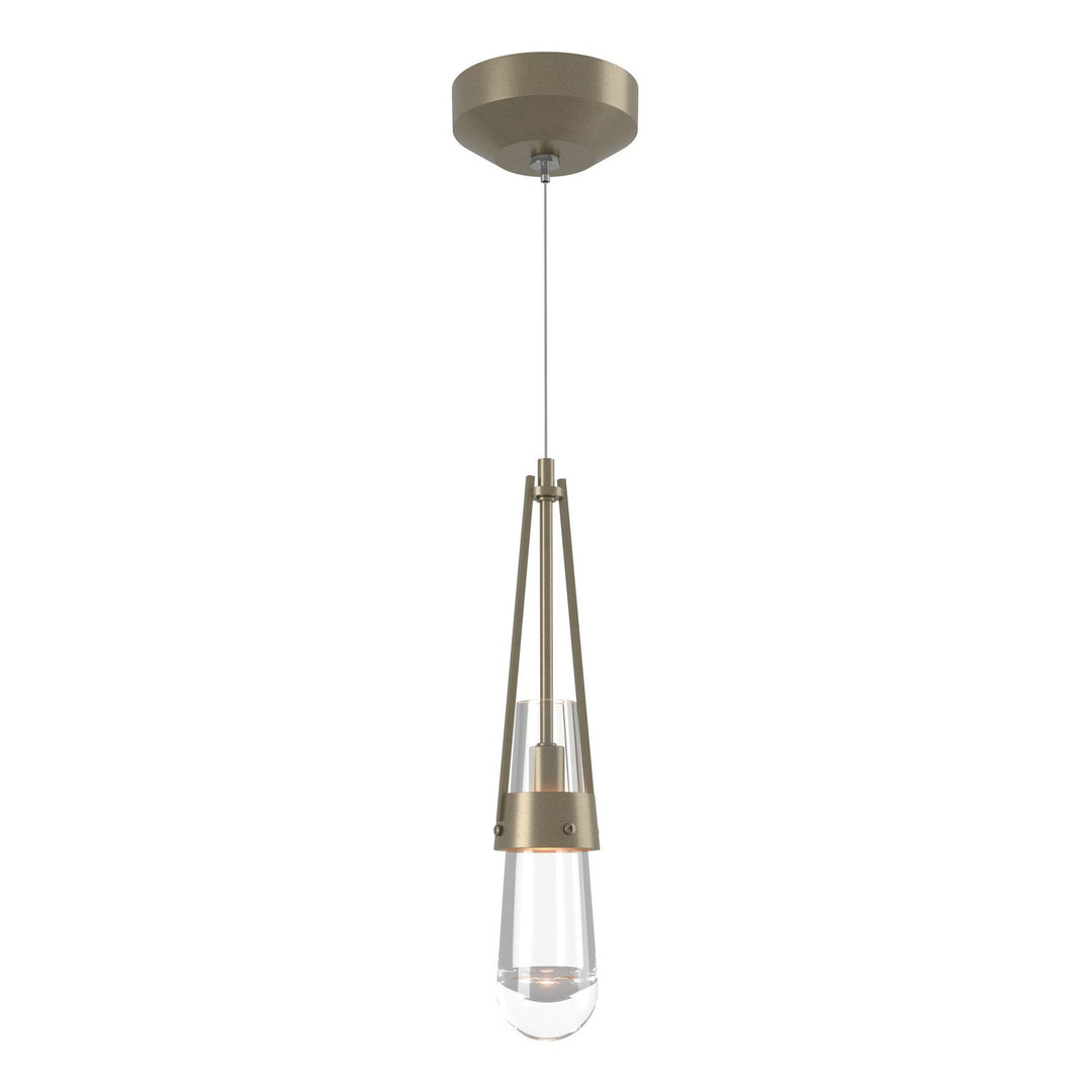 Link One Light Mini Pendant in Soft Gold - available from The Lighting Shoppe, trusted by Canadian homeowners
