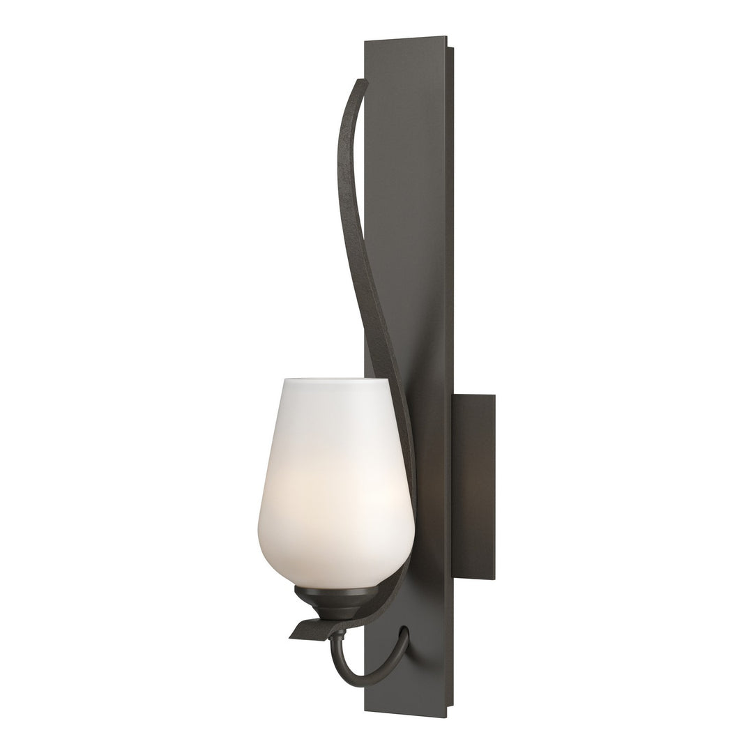 Hubbardton Forge Canada - 203035-SKT-07-GG0303 - One Light Wall Sconce - Flora - Dark Smoke