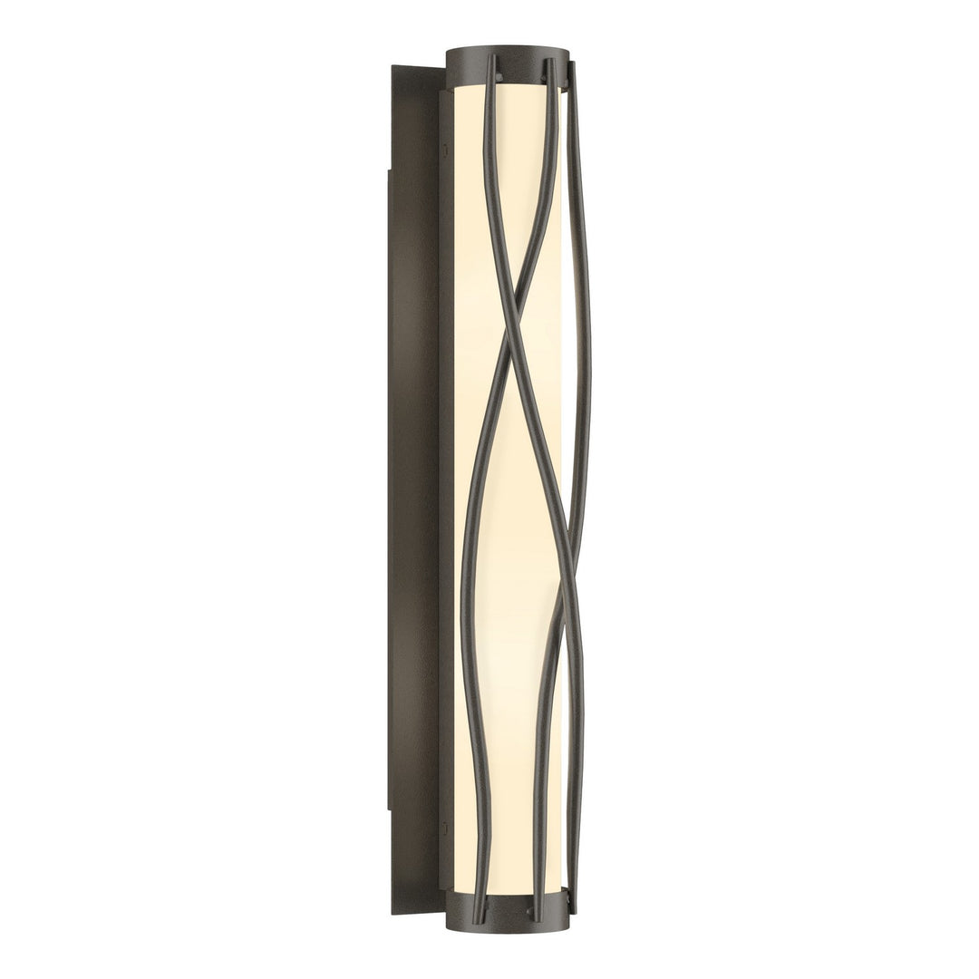 Hubbardton Forge Canada - 205401-SKT-07-GG0347 - Four Light Wall Sconce - Twine - Dark Smoke