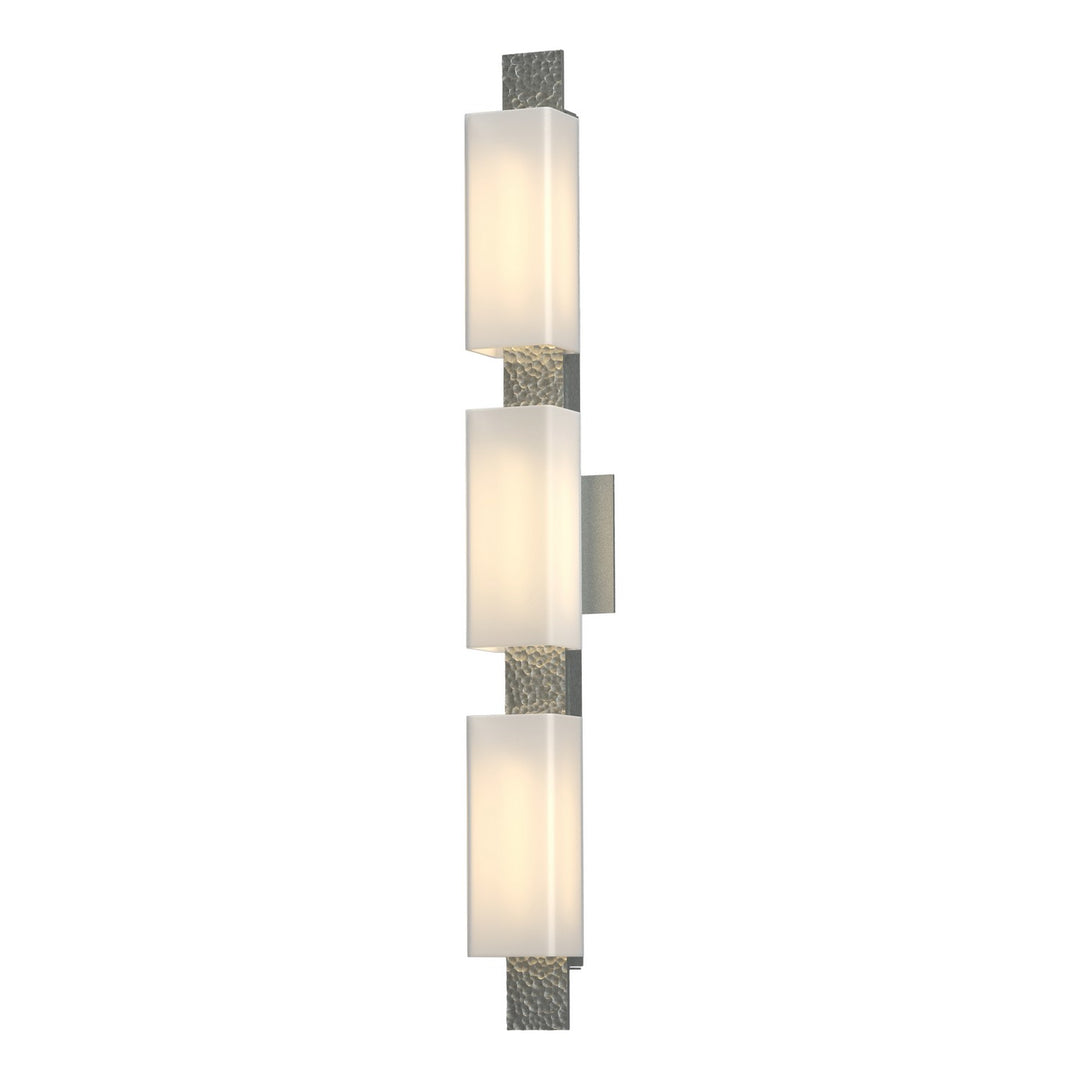 Hubbardton Forge Canada - 207697-SKT-82-GG0441 - Three Light Wall Sconce - Oceanus - Vintage Platinum