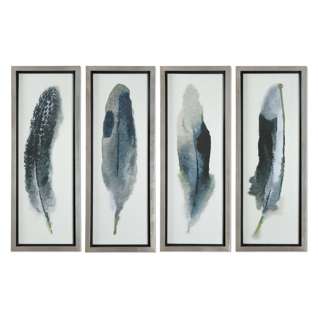 Feathered Beauty Wall Art in Silver Leaf - available from The Lighting Shoppe, trusted by Canadian homeowners